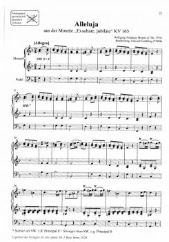 Alleluia Mozart Orgelnoten